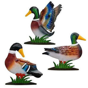 Imagem de Tuokiuhn Arte De Parede Pato Metal - Decoração Cozinha Cabana Campo, Casa, Jardim, Cerca, Escultura