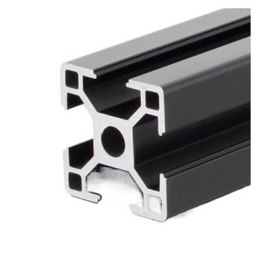 Imagem de 3030 3060 4040 extrusão de perfil de alumínio preto 600 mm-1000 mm peças de impressora 3D ânodo guia de fio perfil de alumínio (4040 preto 2 peças, 900 mm)