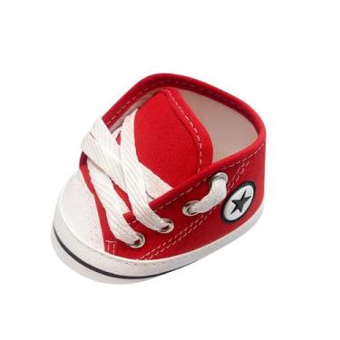 Imagem de Tênis Sapatinho Star Bebê Recém Nascido Cano Alto Menina Menino - XUKI