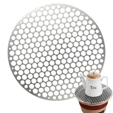 Imagem de Grelha de pit de incêndio, grade da grade | Grill de churrasco de malha de aço inoxidável - Substituição de cozinha, fontes de cozinha de acampamento para acampamento para vegetais de frango