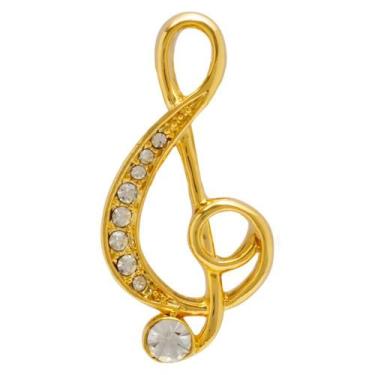 Imagem de Broche Música BRG4559 - Akasaki, Dourado