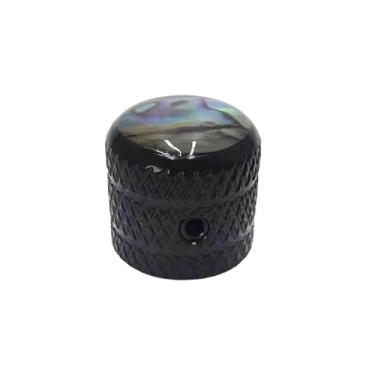 Imagem de menolana Botão de volume para guitarra elétrica e baixo, peça de reposição para potenciômetro, acessório fácil de instalar, material para luthier, Preto