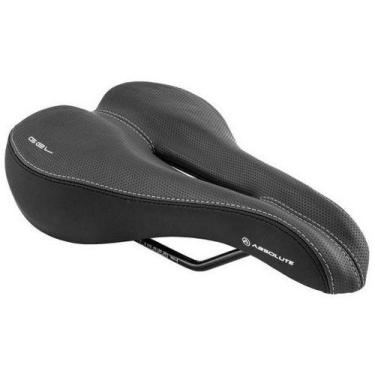 Imagem de Selim Banco Absolute Gel Vazado Confortável Mtb Urbano Preto, Gel