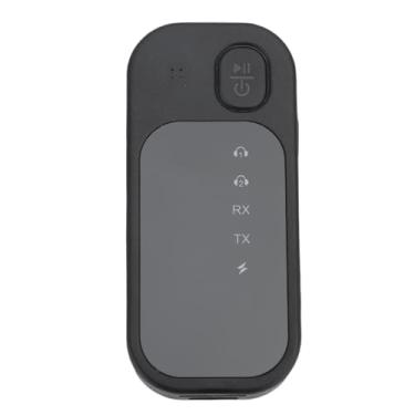 Imagem de KUIDAMOS 5.4 Receptor Transmissor Conexão Rápida Cancelamento de Ruído 2 Em 1 Adaptador aux Carro Sem Fio para 2 Fones de Ouvido