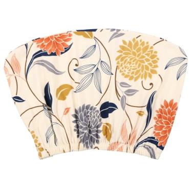 Imagem de 4 capas de cadeira, capas traseiras de cadeira de alta elasticidade, capa protetora de assento removível para sala de jantar, escritório, bar, Natal, férias, decoração de cozinha (branca)