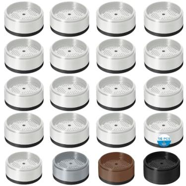 Imagem de Elevadores de cama 2.5 cm, 5.1 cm, 7.6 cm, 10.2 cm resistente, elevador de móveis ajustável para mesa, sofá, poltrona, geladeira, máquina de lavar, blocos empilháveis para elevação de cama (branco