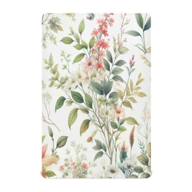 Imagem de Burbuja Lençol de berço verde para meninos e meninas, lençol com elástico 71 x 132 cm para colchões de berço padrão e infantil, macio e respirável