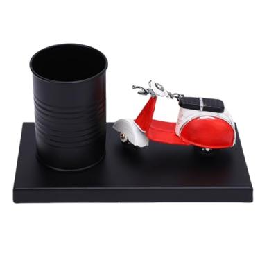 Imagem de Eujgoov Suporte de Caneta para Mesa, Organizador de Pincéis de Maquiagem Vintage Redondo, Organizador de Mesa Multifuncional de Ferro Com Design à Prova de Arranhões para Estúdio de Escritório