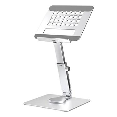 Imagem de GuaziV Suporte para tablet de alumínio, base rotativa de 360°, suporte de mesa dobrável para iPad, e-reader, Fire e 11,9-34,3 cm (4,3 polegadas) Tablet para celular e T