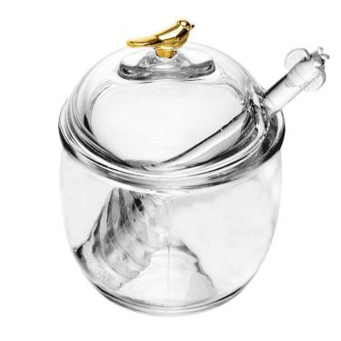 Imagem de Meleira de Cristal C/Pegador Plástico Golden Bird Transparente 150ml Wolff