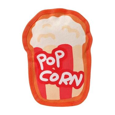 Imagem de Brinquedo para cães hambúrguer e batatas fritas, brinquedos de pelúcia para alívio da dentição, resistente a mordidas, suprimentos para animais de estimação em forma de alimentos