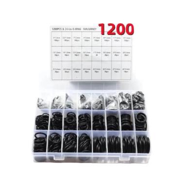 Imagem de Conjunto De Anéis O De Borracha Nitrílica Preta 740 1200pcs Gaxetas De