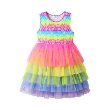 Imagem de Vestido De Sereia Para Meninas, Fantasia Elegante De Princesa Para Fes