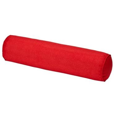 Imagem de SPXMQSS Almofada longa almofada cervical e pescoço almofadas cervicais para dormir redondo almofada ergonómica almofada dormir de lado vermelho 15 x 90 cm