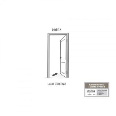 Imagem de Porta de Giro Aço Laminada Lucasa Facilità 215cmx86cmx12cm Branco