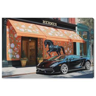 Imagem de Impressão em tela floral e cavalo arte de parede glamorosa por Art Remedy, Gallery Wrapped, 24 x 16