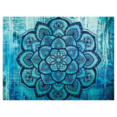 Imagem de Microtecido de parede de flores de mandala de tapeçaria 150x130cm