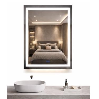 Imagem de Espelho LED 4mm Banheiro Dual Touch c/Desembaçador 80x60 cm