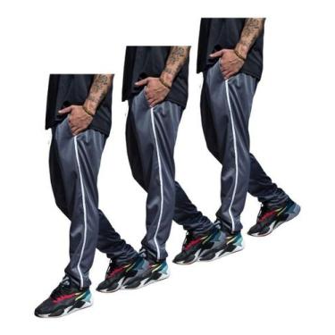 Imagem de Kit 3 Calças Tecido Forrado Modelo Slim Skinny Esportiva 082 - J94 Con