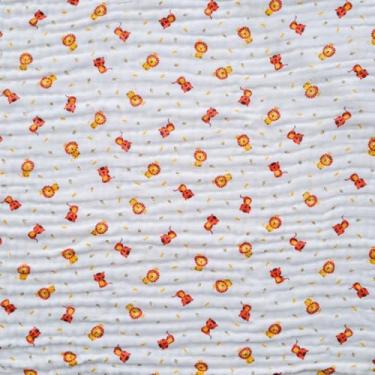 Imagem de Toalha Fralda Infantil Soft com Capuz Banho Criança Menino Menina 100% Algodão Premium (Leão)