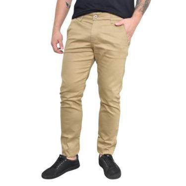 Imagem de Calça masculina tradiciona l- alfaiataria esporte fino sarja premiun b