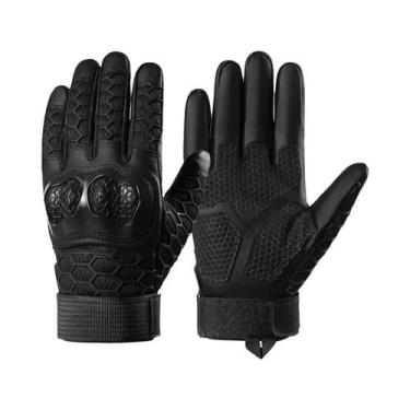 Imagem de Luvas Táticas Militares De Dedo Inteiro Para Motocicleta Com Proteção 