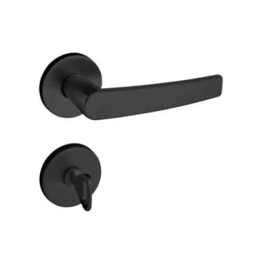 Imagem de Fechadura Concept Banheiro 40mm Roseta Preta RR1 401-40CB EP Pado