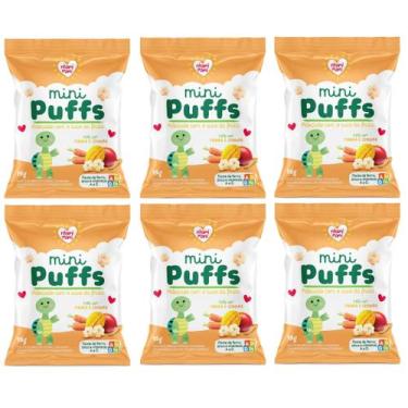 Imagem de Biscoito Mini Puffs Snacks Manga E Cenoura 6x15g -nhami Mami
