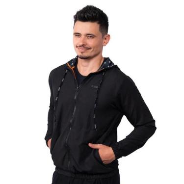 Imagem de Jaqueta corta-vento Unissex Hover Zeiq Preta, M