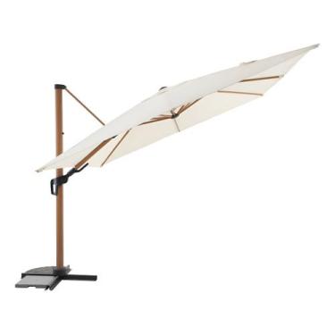 Imagem de Kit Ombrelone De Aluminio Com Rotacao 3x3m Com Base - Just Home Collec