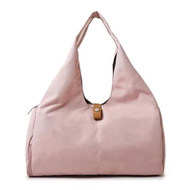 Imagem de TIOYW Bolsa feminina para ioga, academia, esportes, treinamento, bolsa de ombro, fitness, dança, viagem, bolsa feminina, bolsa seca e molhada, fim de semana