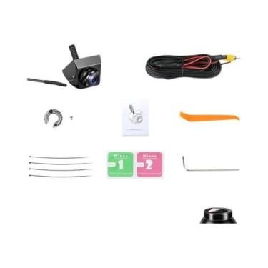 Imagem de Câmera Traseira Universal Para Veículos 12V Com Visão Noturna À Prova 