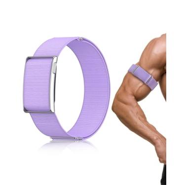 Imagem de Pulseira esportiva de nylon elástico para bíceps e capa de metal compatível com Whoop 5.0 ONE PEAK MG/LIFE, pulseira de substituição respirável macia ajustável para homens e mulheres