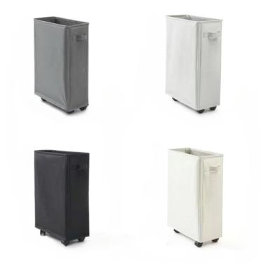 Imagem de Cesto de Roupa Suja Dobrável Com Rodas Universais Tecido Oxford,Organizador para Quarto e Banheiro,Ideal para Famílias(4COR KTI4)