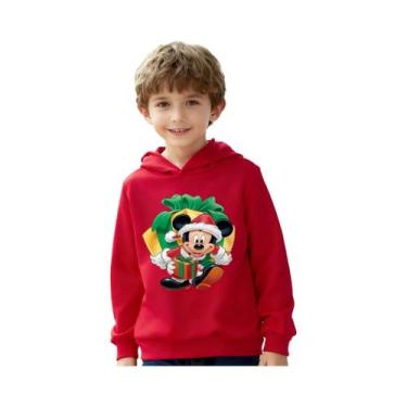 Imagem de Moletom Infantil Quente Com Capuz Disney Mickey Mouse Elemento De Nata