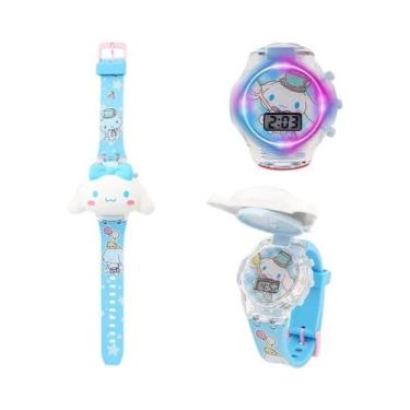 Imagem de Relógio Infantil Luminous Flip Kuromi My Melody Cinnamoroll Presente D