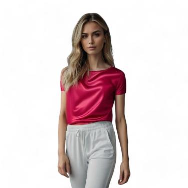 Imagem de CAMISETA Blusa Feminina Camisa Blusinha DRY Furadinho Academia Corrida Yoga 616-Feminino