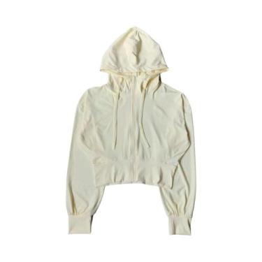 Imagem de Jaqueta Esportiva Feminina Com Capuz De Secagem Rápida, Manga Longa, P