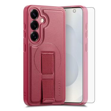 Imagem de Capa de celular para Samsung Galaxy S24 Plus/S25 Plus S24+ S25+ 5G Capa de celular com protetor de tela magnético, alça Wrise, suporte rígido de carregamento sem fio S24Plus 24S + S 24 24+ S25Plus 25S