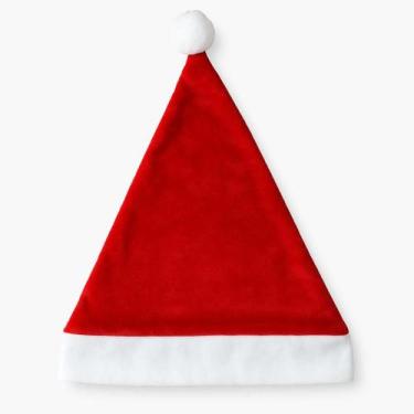 Imagem de Touca de Papai Noel Clássico  Vermelho com Branco Borda TNT - Elite Im