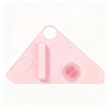 Imagem de BOROLA Pulseira assistente de maquiagem de silicone, ferramenta de beleza portátil profissional com suporte de pincel, paleta de mistura de cores e zona de limpeza, alça de mão ajustável para