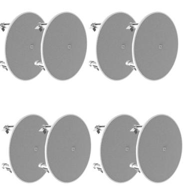 Imagem de 08 Arandelas Jbl 6co3r+ Redonda Branca - 70 Watts Rms