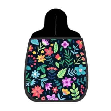 Imagem de Lixeira De Carro Organizador Lixinhocar Floral Colorido Fundo Escuro 7