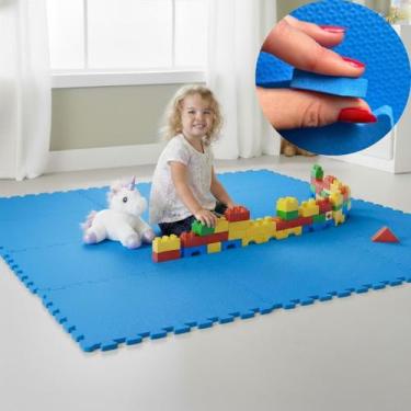 Imagem de Kit 6 Placas Tatame Tapete Tapetinho Piso EVA 50X50X1cm 10mm Espessura