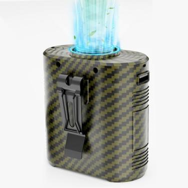 Imagem de Ventilador de cintura portátil, fluxo de ar turbo forte de 5 velocidades 16.000 RPM, ventilador de cinto com até 40 horas de tempo de trabalho, ventilador de pescoço com mãos livres, ventilador