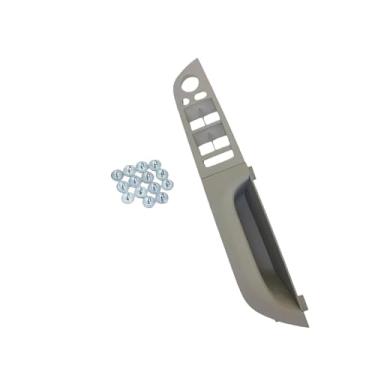 Imagem de Compatível com BMW Série 3 E90 E91 316 318 320 325 328i RHD Motorista da mão direita Porta interna do carro Apoio de braço Interruptor da janela Painel de substituição(Gray 35.5 High-end)