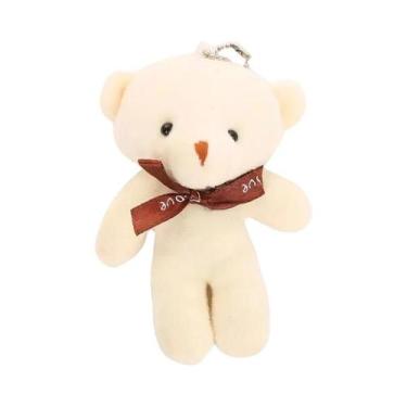 Imagem de Chaveiro De Pelúcia Urso Teddy Com Gravata Borboleta Mini Colorida De 