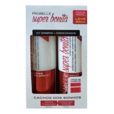 Imagem de Kit Shampoo + Cond 450ml - Probelle, Cacho dos sonhos