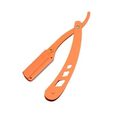 Imagem de Navalha De Barbeiro Antiga Preta Dobrável Para Homens, Ferramentas De 