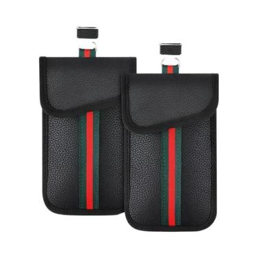Imagem de Pacote Com 2 Bolsas Faraday Bloqueadoras De RFID De Ajuste Universal P
